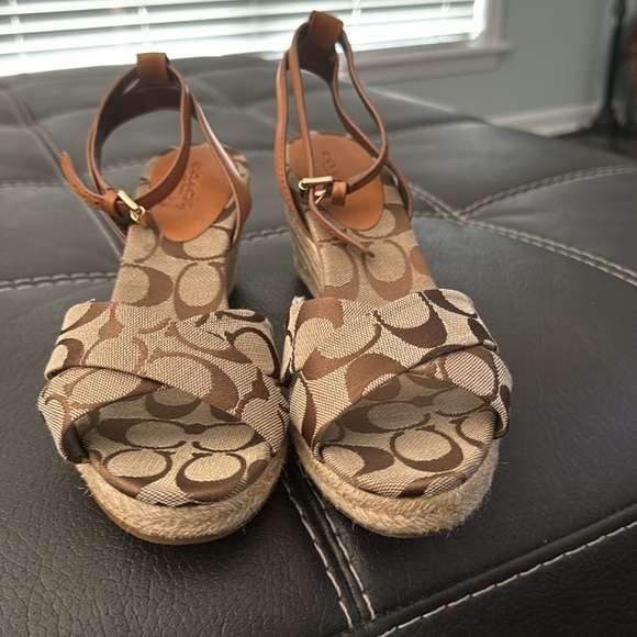 Good condition Coach wedge sandals - Picture 2 of 8